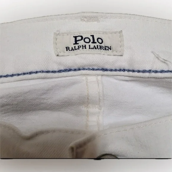 Ralph Lauren White Straight Jeans Classic Style - Picture 5 of 7